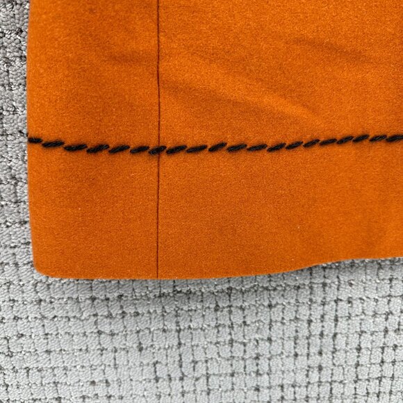 KASPER ASL Blazer Women's Size 10 Orangish Jacket Lined Zip Wool Blend Pockets - Picture 6 of 11